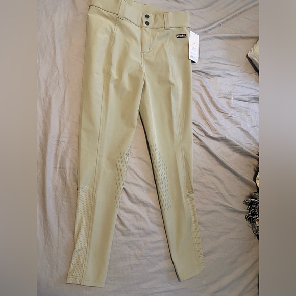 Kids affinity ice fill knee silicone, patch riding tights - Picture 3 of 4